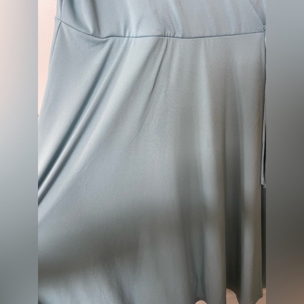 H&M Elegant Blue Wrap Dress - Picture 4 of 7